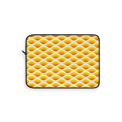 Electric Wave Gold Laptop Sleeve