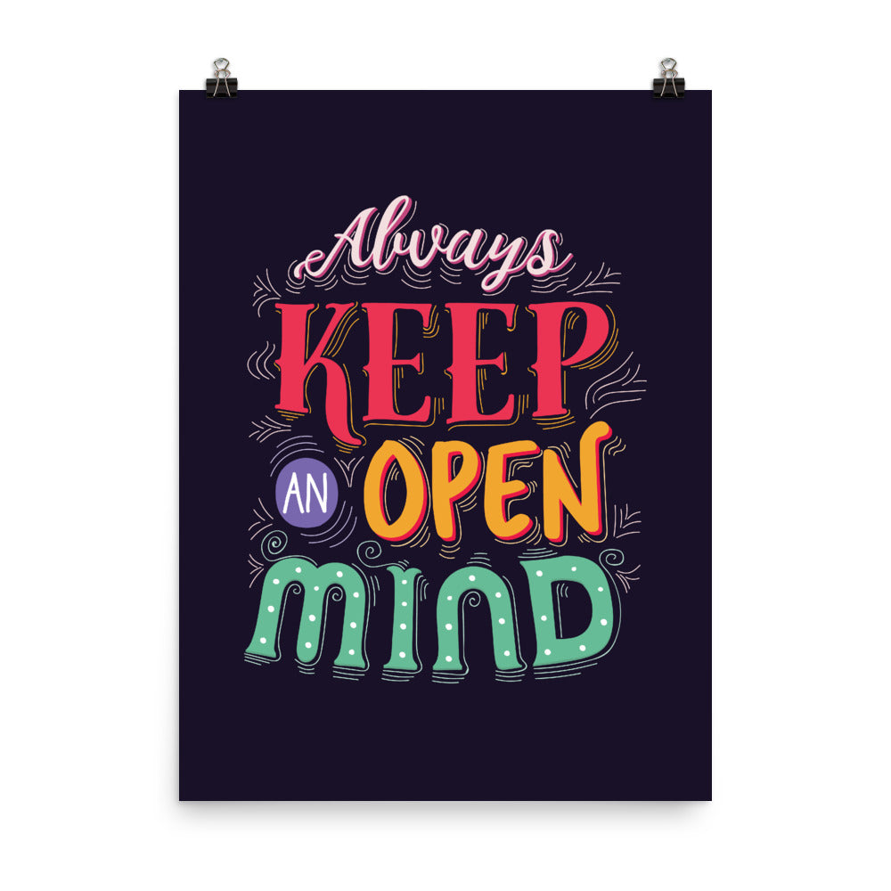 Always Keep An Open Mind Poster