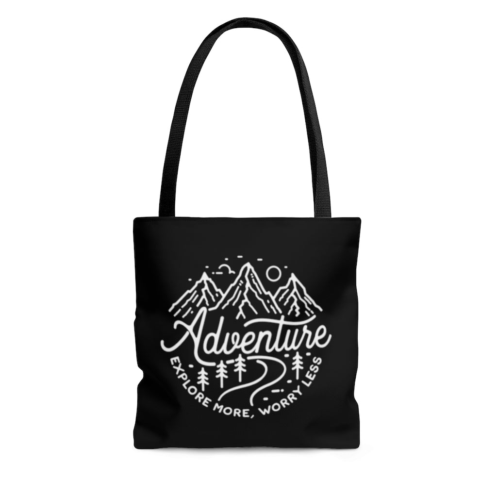 Adventure Explore More Worry Less Tote Bag