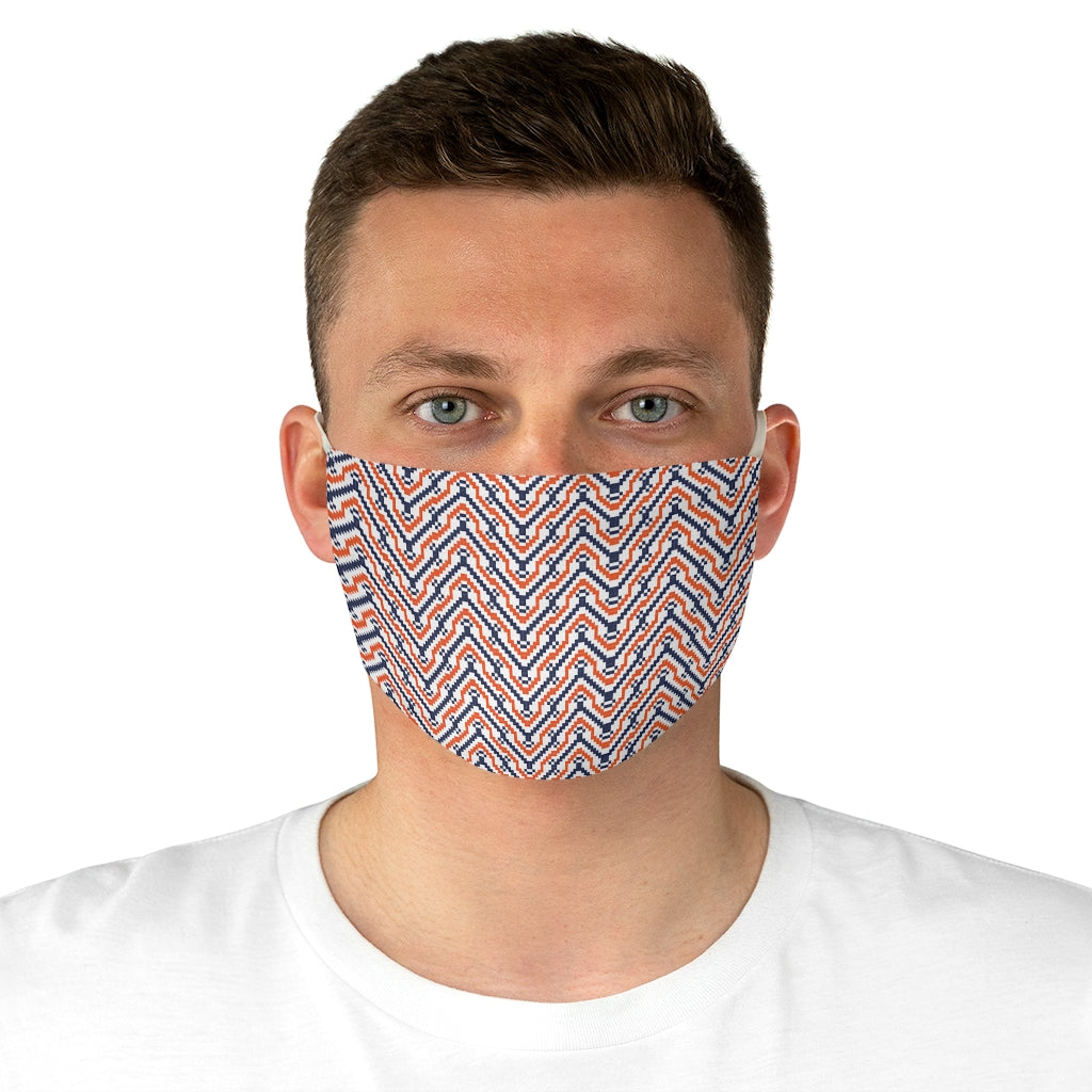 Abstract Wave Face Mask
