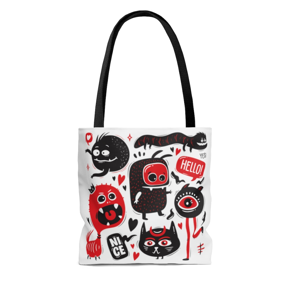 Monster Madness (Meaw Hello) Tote Bag