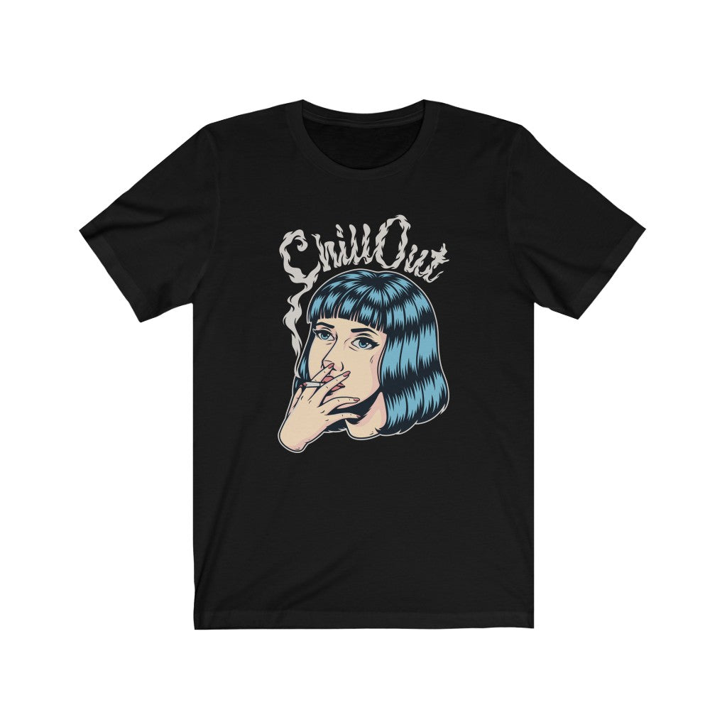 Chill Out Smoking Girl T-Shirt