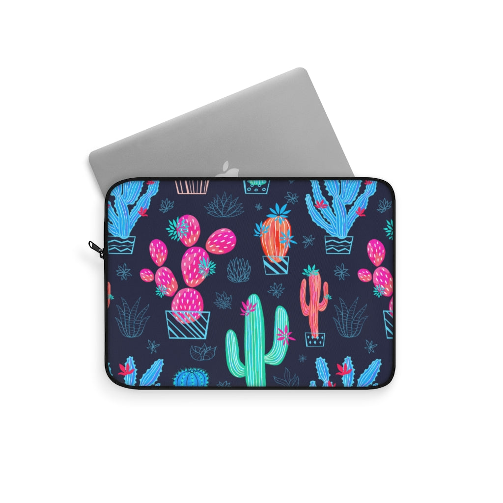 Neon Cactus Laptop Sleeve