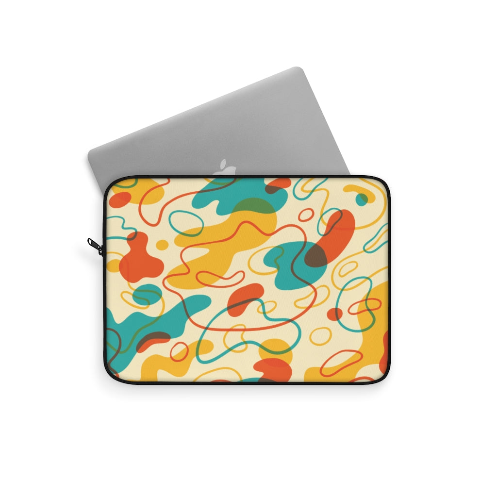 Abstract Colorful Amoeba Laptop Sleeve