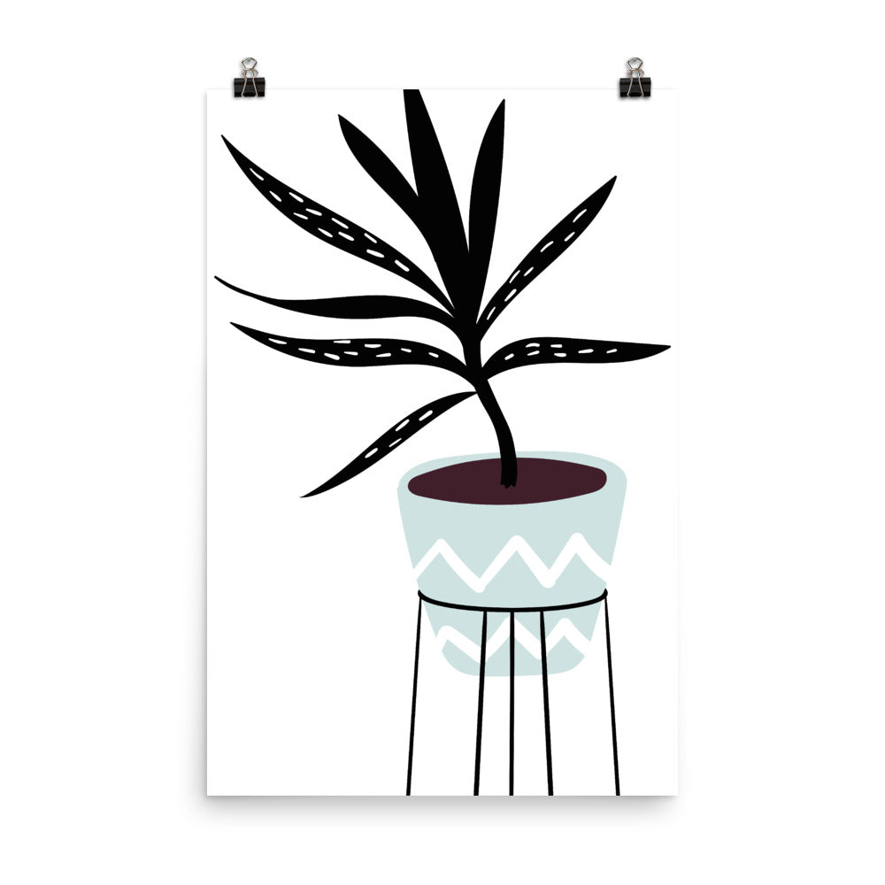 Modern House Plant Poster