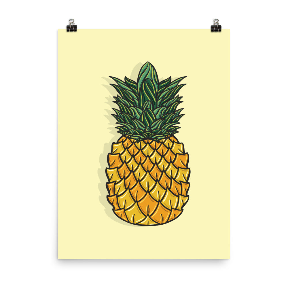 Pineapple Yellow Poster