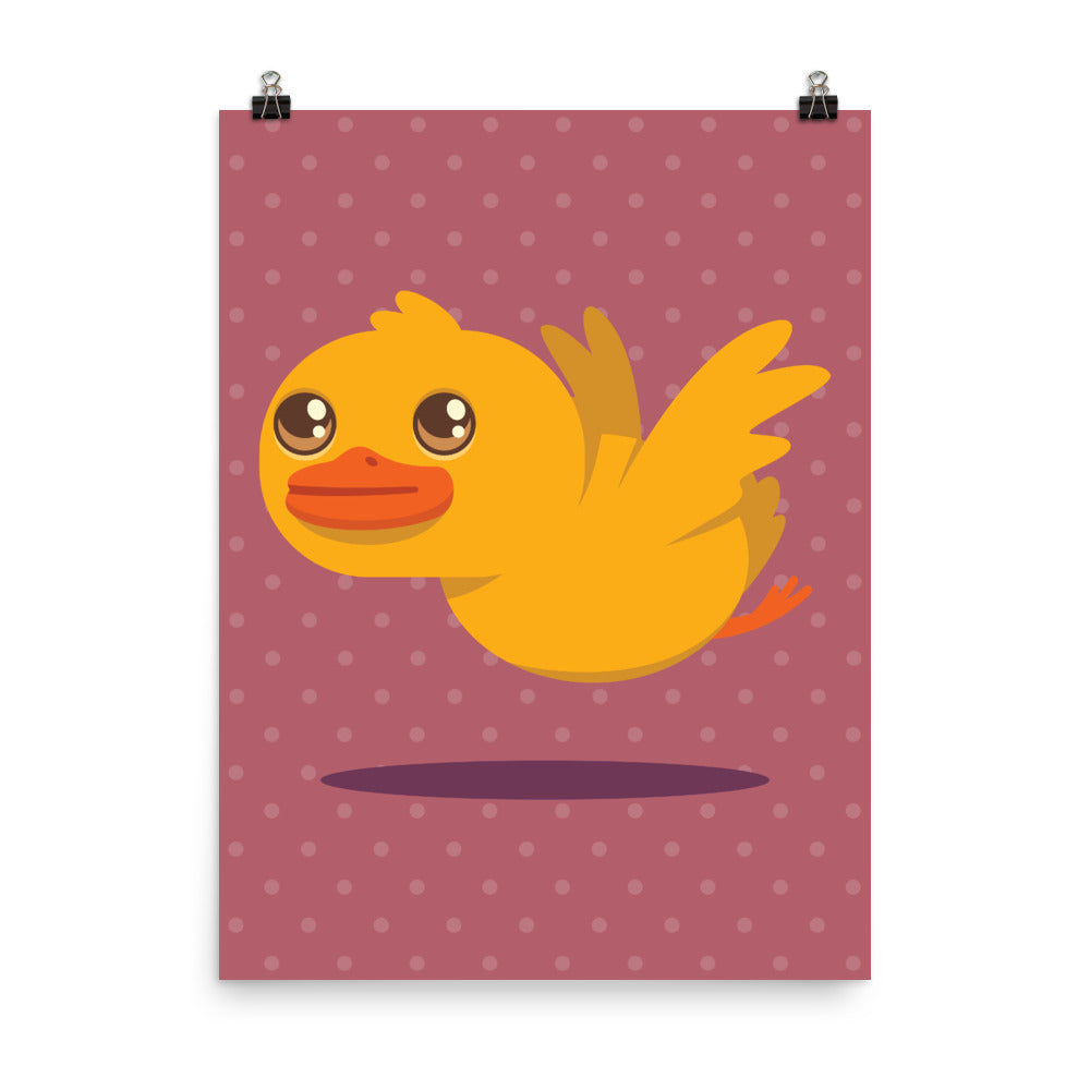 Flying Duck Poster