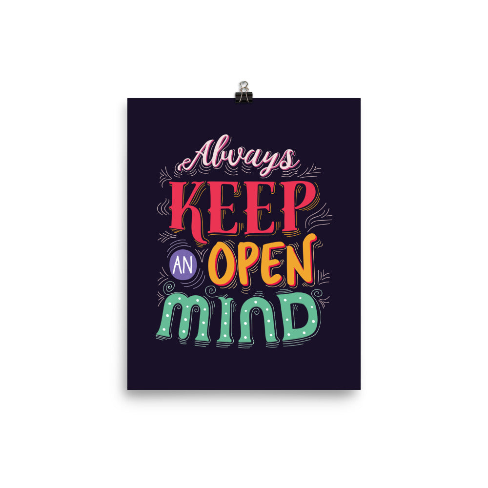 Always Keep An Open Mind Poster