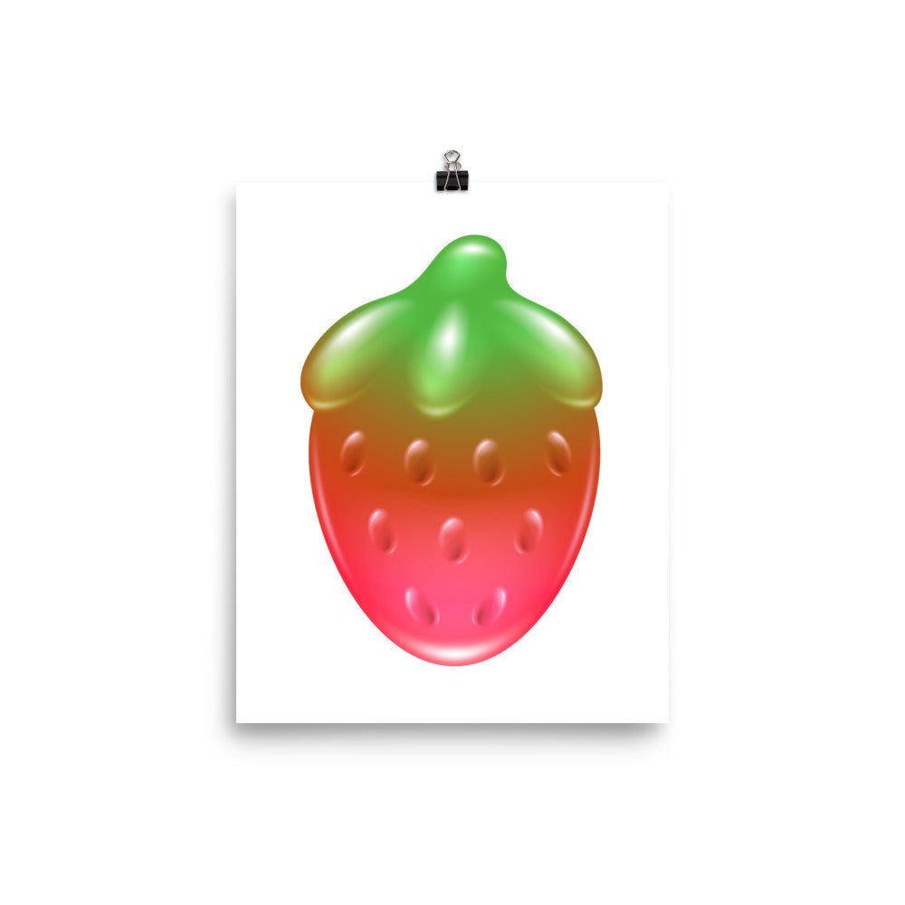 Gummy Strawberry Poster
