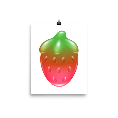 Gummy Strawberry Poster