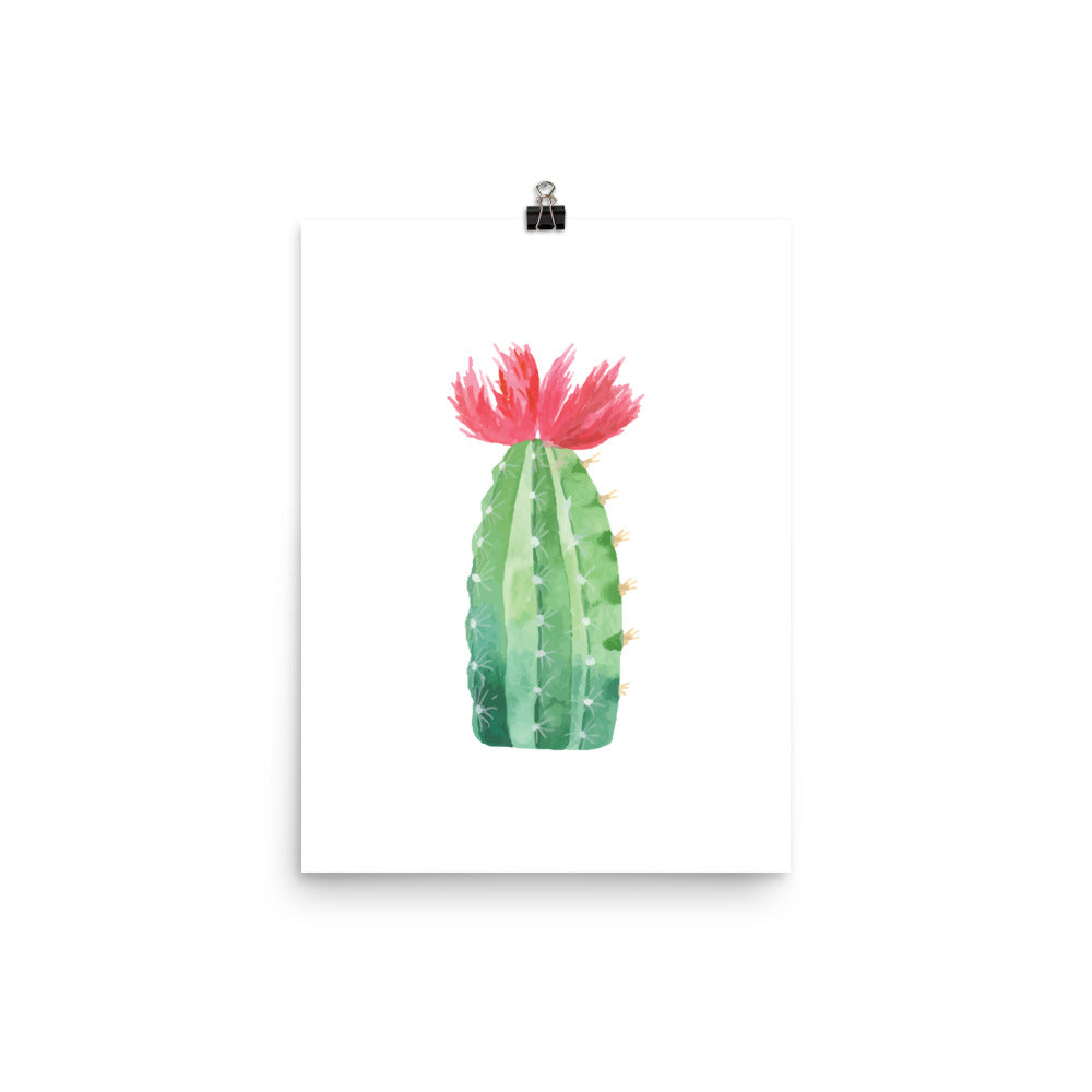 Watercolor Cactus Poster