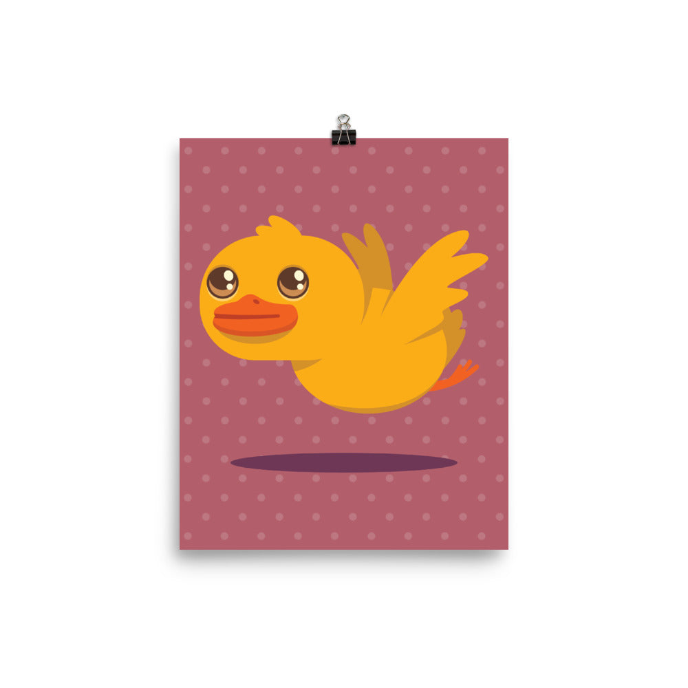 Flying Duck Poster