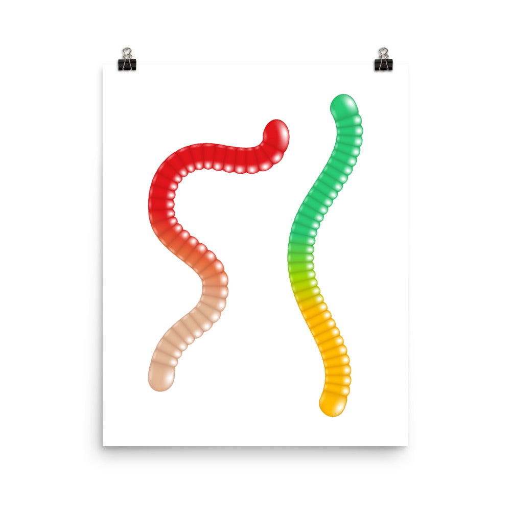 Gummy Worms Poster