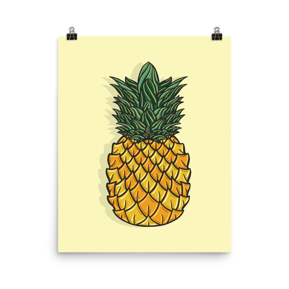 Pineapple Yellow Poster