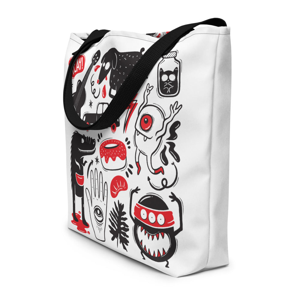 Monster Madness (Yeay Lone Wolf) Tote Bag
