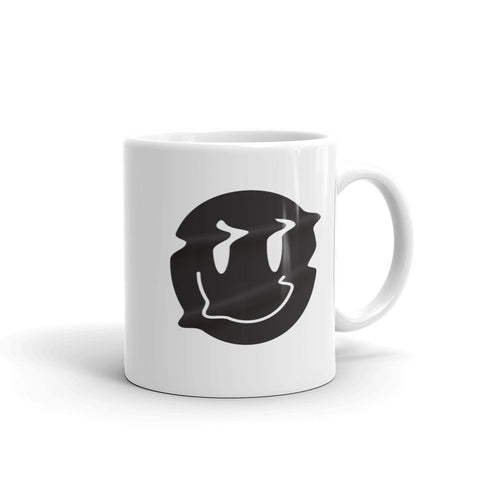 Distorted Smiley (Black) Mug